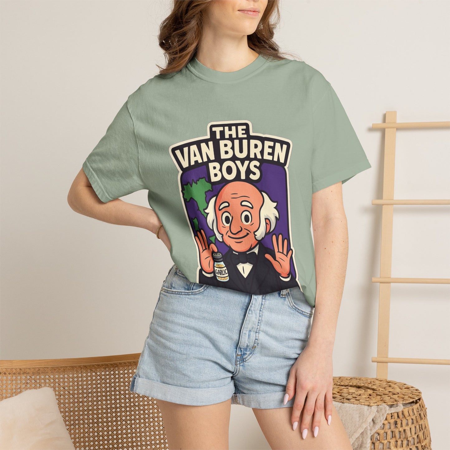 The Van Buren Boys Premium Tee - garment-dyed cotton | Genius Mangoes