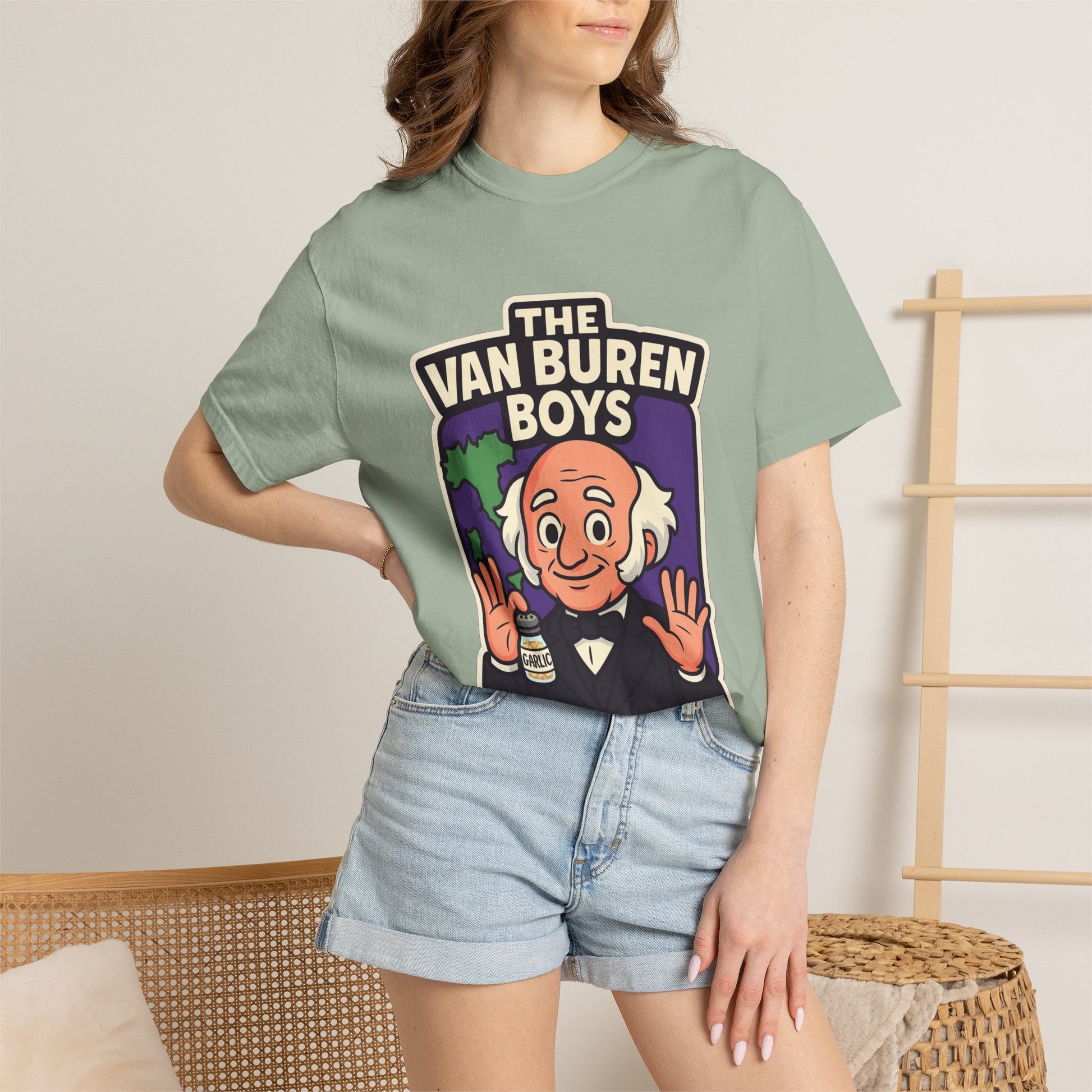 The Van Buren Boys Premium Tee - garment-dyed cotton | Genius Mangoes