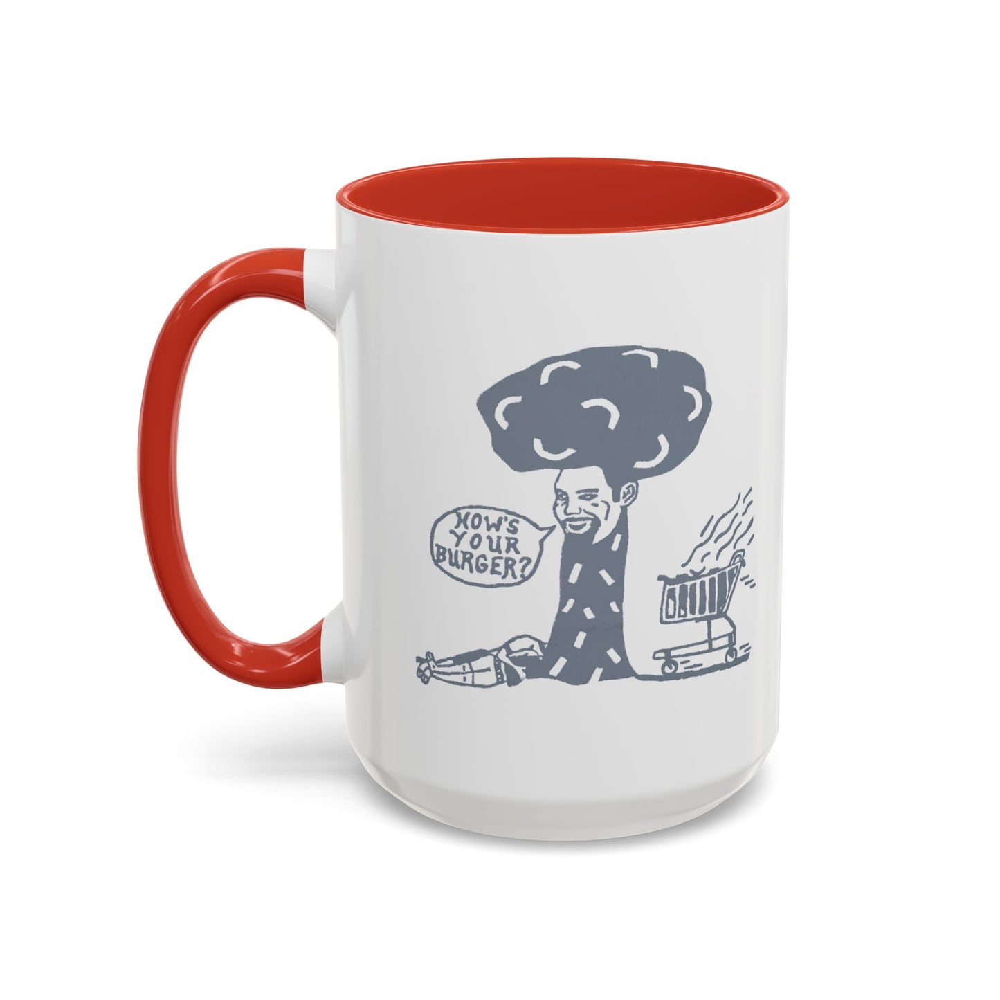 Barkopalooza 2005 - How's Your Burger Coffee Mug - Color Accent 11oz and 15oz | Genius Mangoes