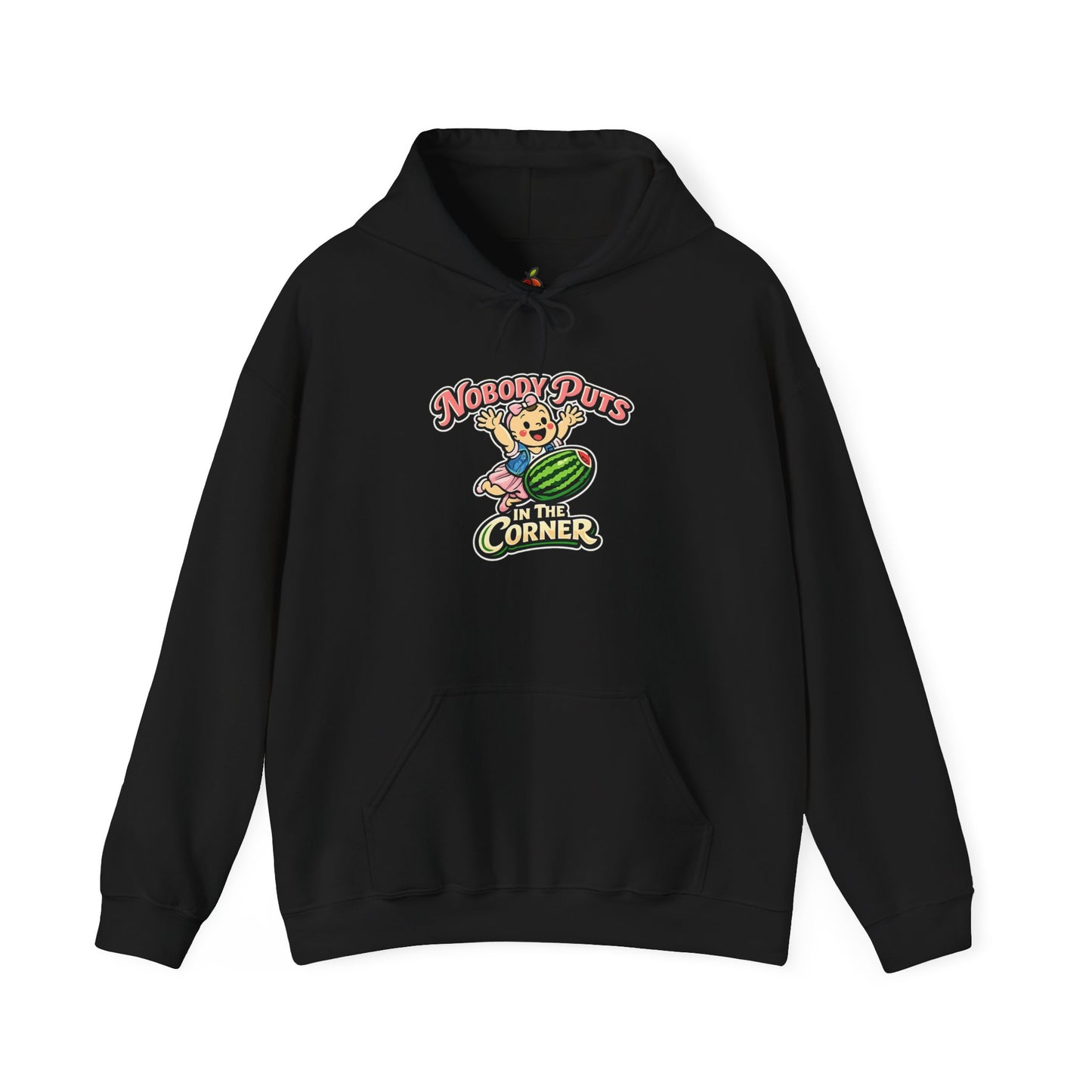Corner Baby Hoodie - Black Print on Light Colors | Genius Mangoes