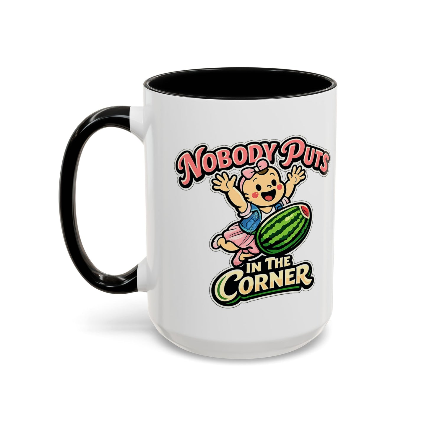 Corner Baby Coffee Mug - Color Accent (11oz & 15oz) | Genius Mangoes