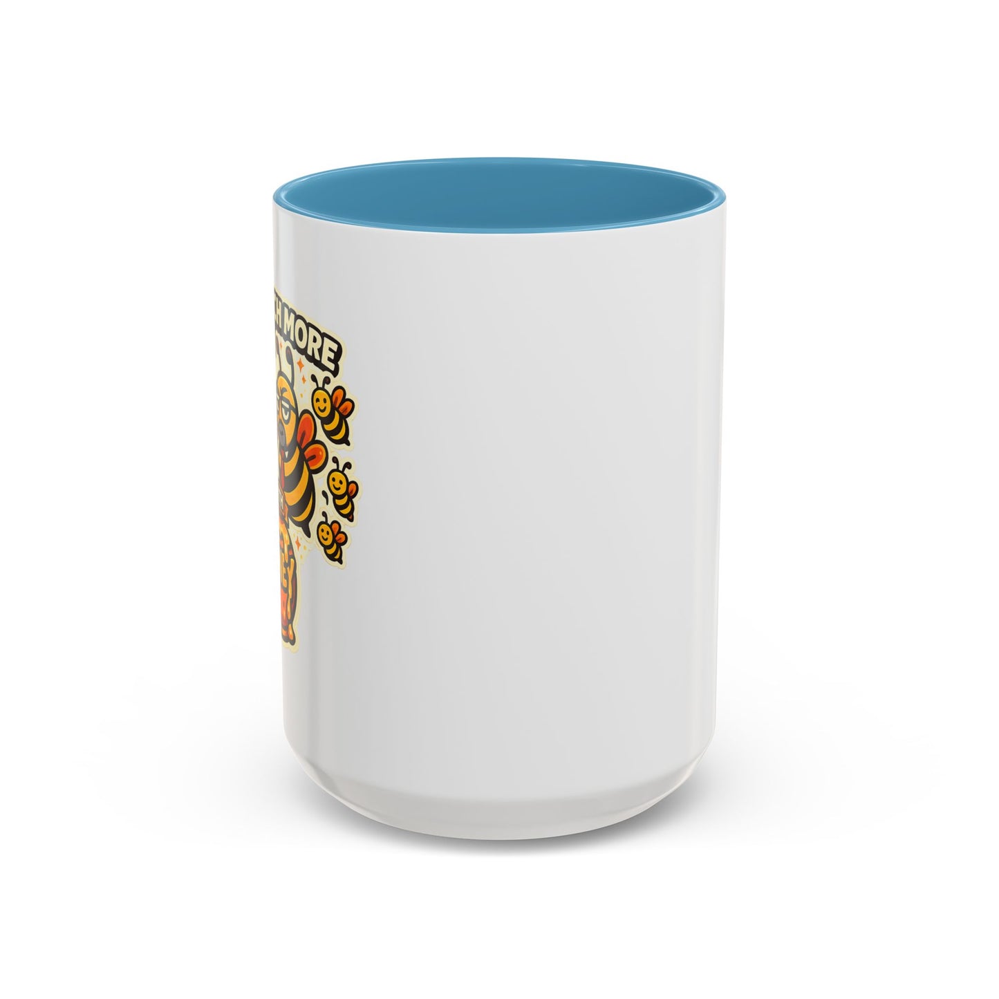 You Catch More Bees with Honey Coffee Mug - Color Accent 11oz and 15oz | Genius Mangoes