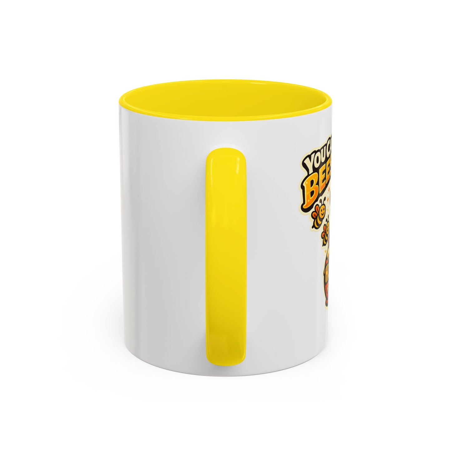 You Catch More Bees with Honey Coffee Mug - Color Accent 11oz and 15oz | Genius Mangoes
