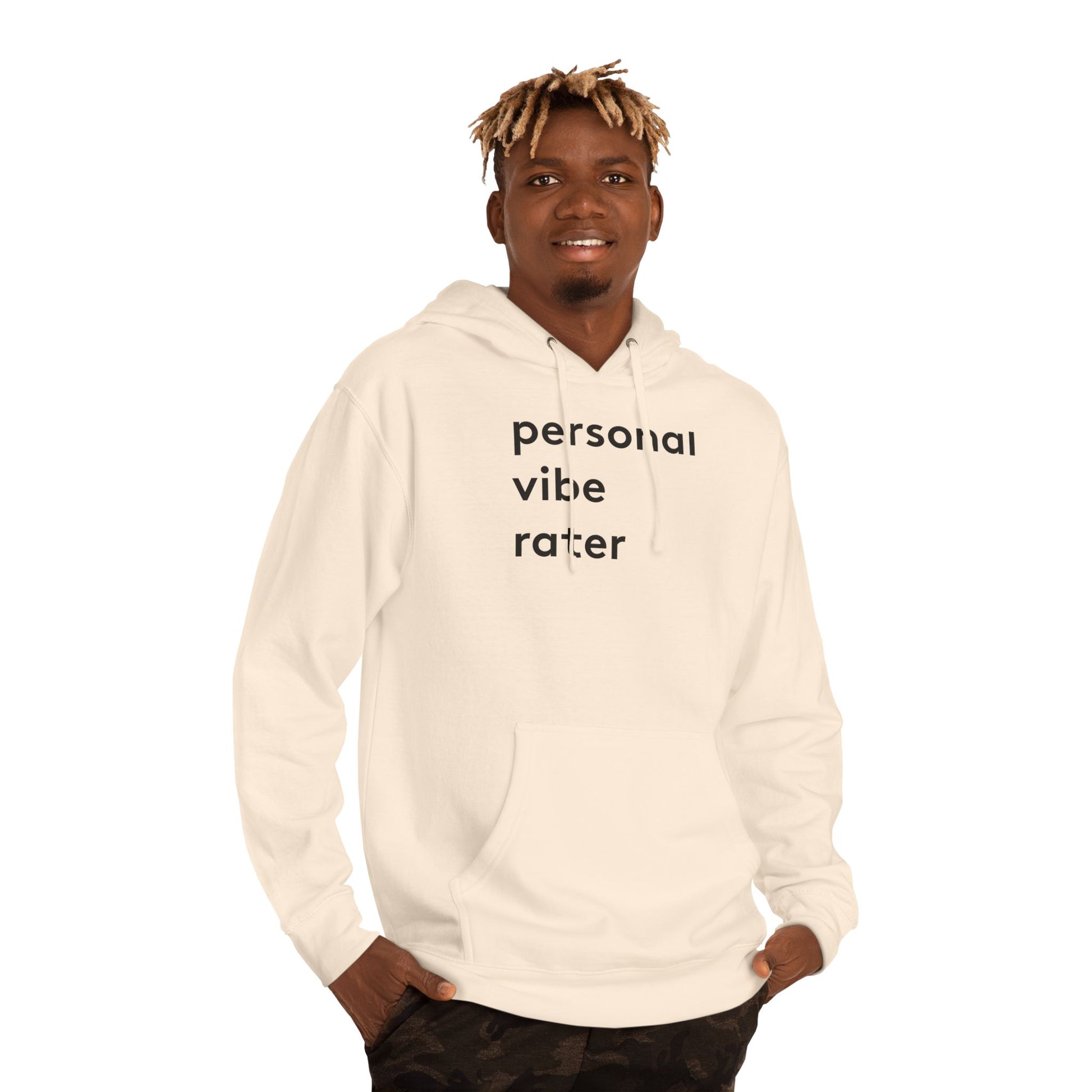 Personal Vibe Rater Premium Hoodie - heavyweight pullover | Genius Mangoes
