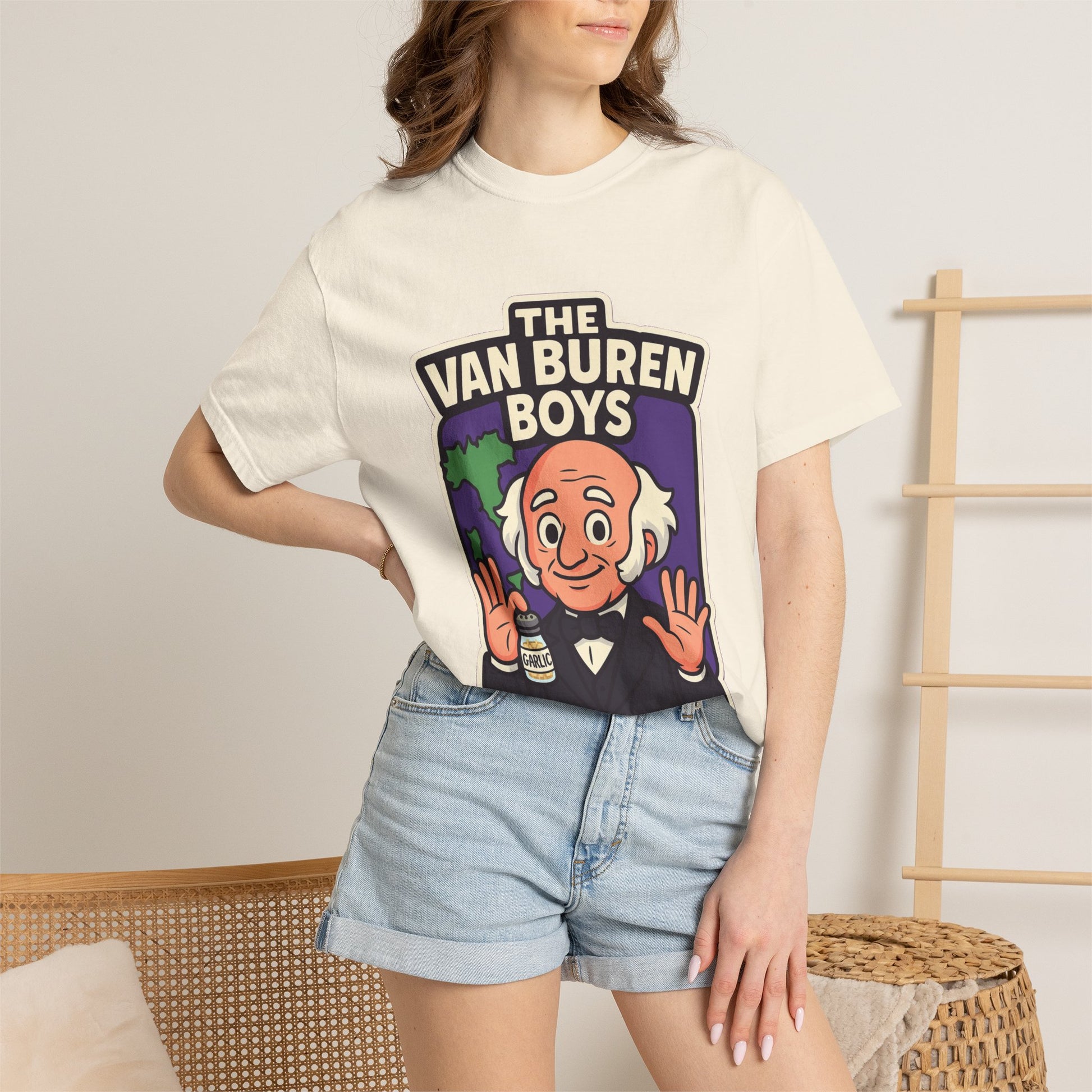 The Van Buren Boys Premium Tee - garment-dyed cotton | Genius Mangoes