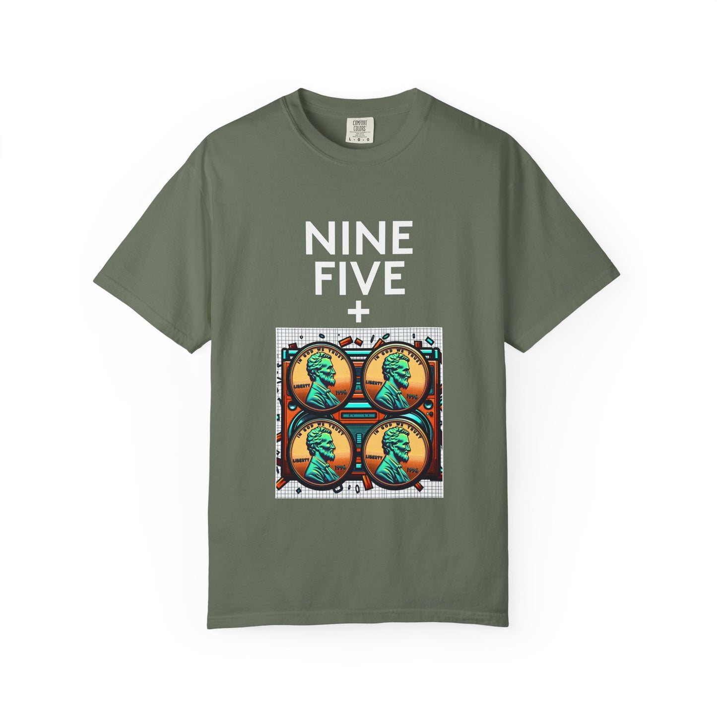 Nine Five Plus Four Pennies Premium Tee - garment-dyed cotton | Genius Mangoes