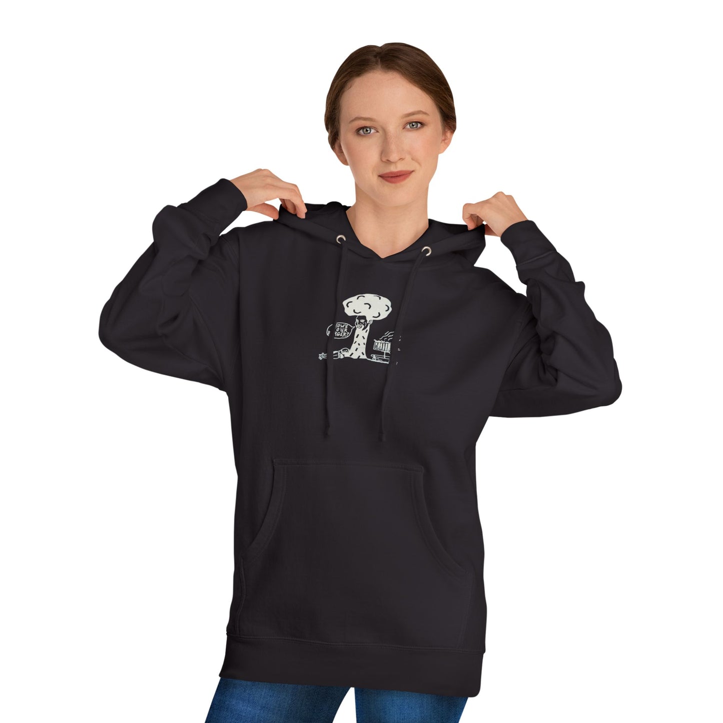 Barkopalooza 2005 - How's Your Burger Premium Hoodie (Independent Trading SS4500) | Genius Mangoes
