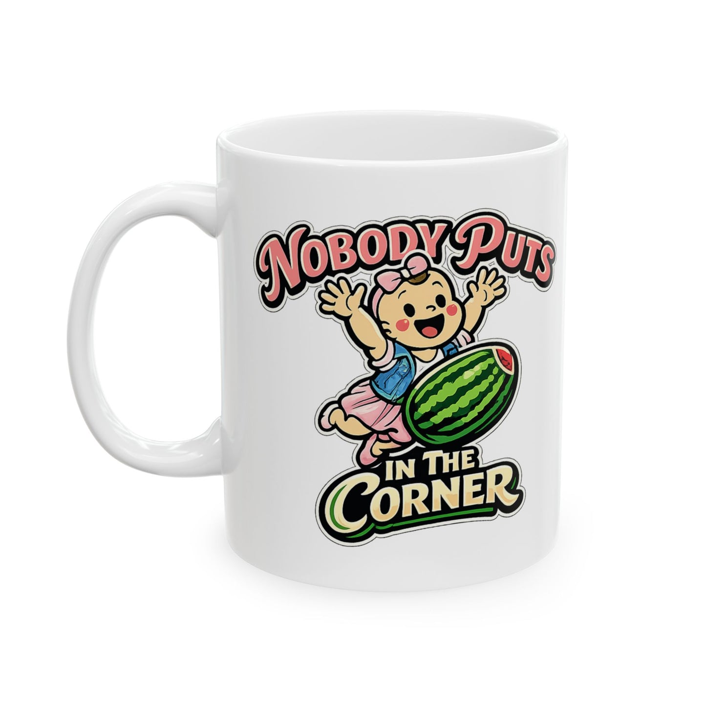 Corner Baby Coffee Mug - White (11oz & 15oz) | Genius Mangoes