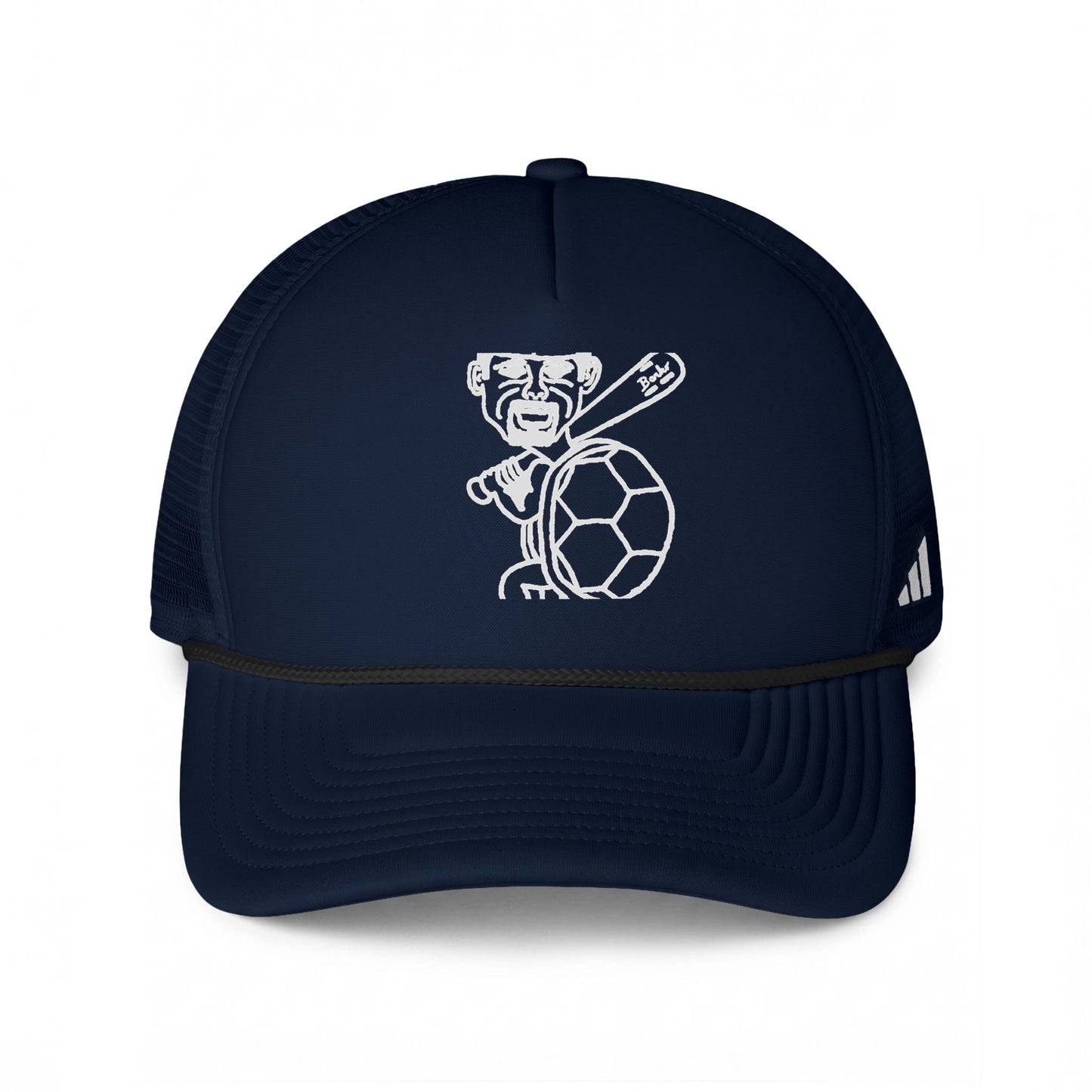 Barkopalooza Hit it Hard Trucker Hat in Team Navy Blue / Black / White | Genius Mangoes