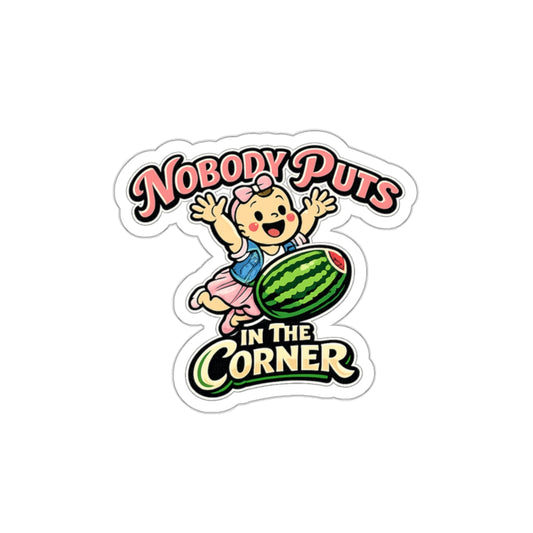 Corner Baby Die-Cut Sticker - Waterproof Vinyl Decal | Genius Mangoes