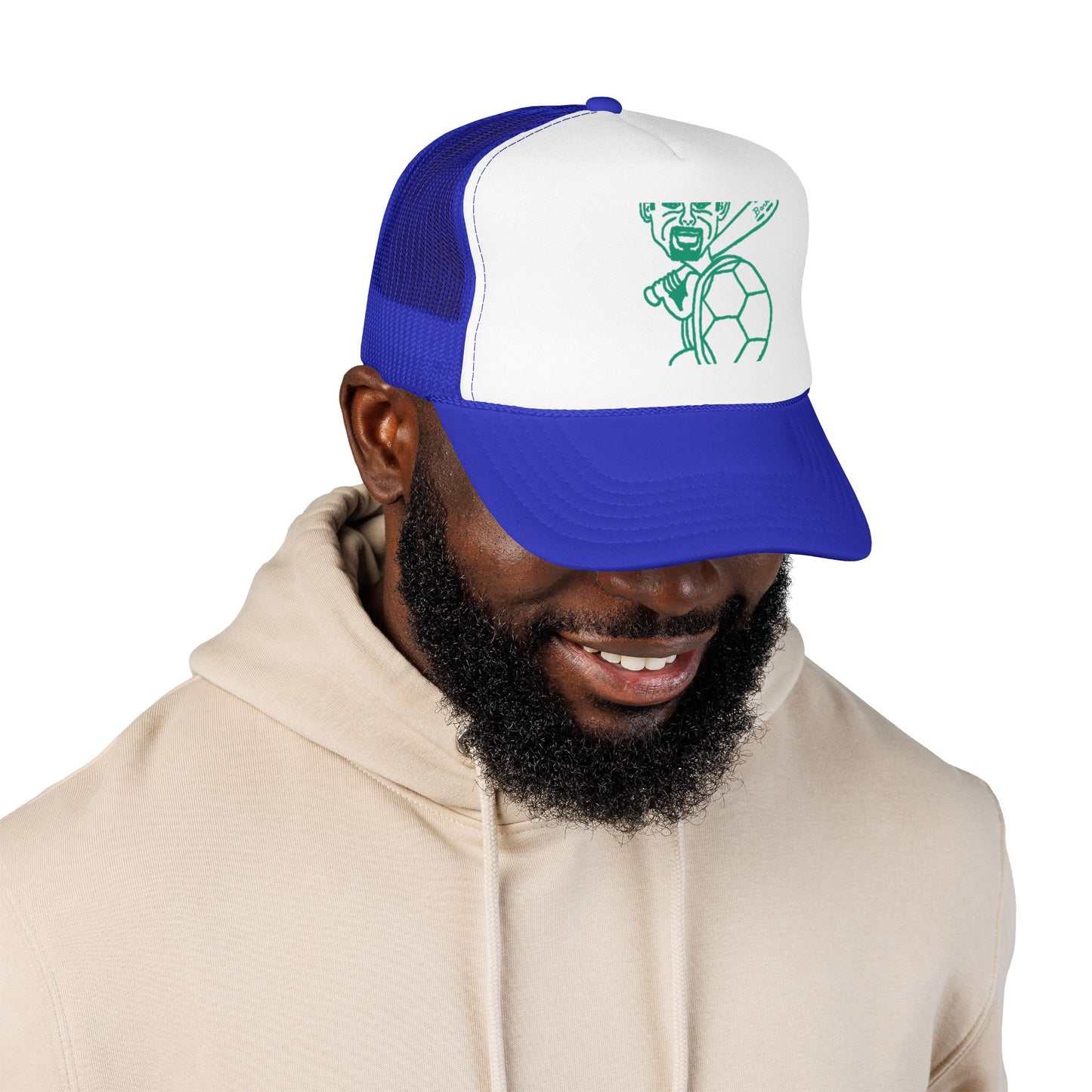 Barkopalooza Hit it Hard Foam Trucker Hat - lifestyle view | Genius Mangoes