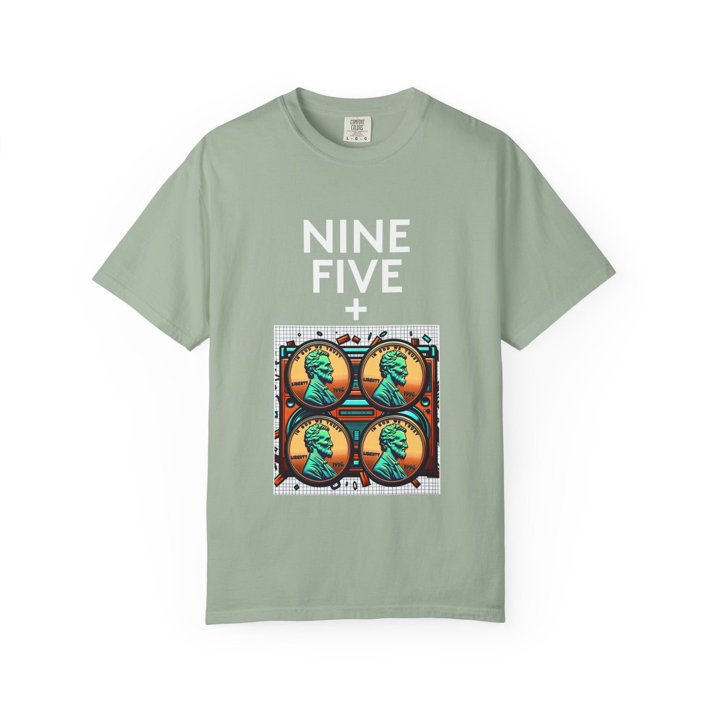 Nine Five Plus Four Pennies Premium Tee - garment-dyed cotton | Genius Mangoes
