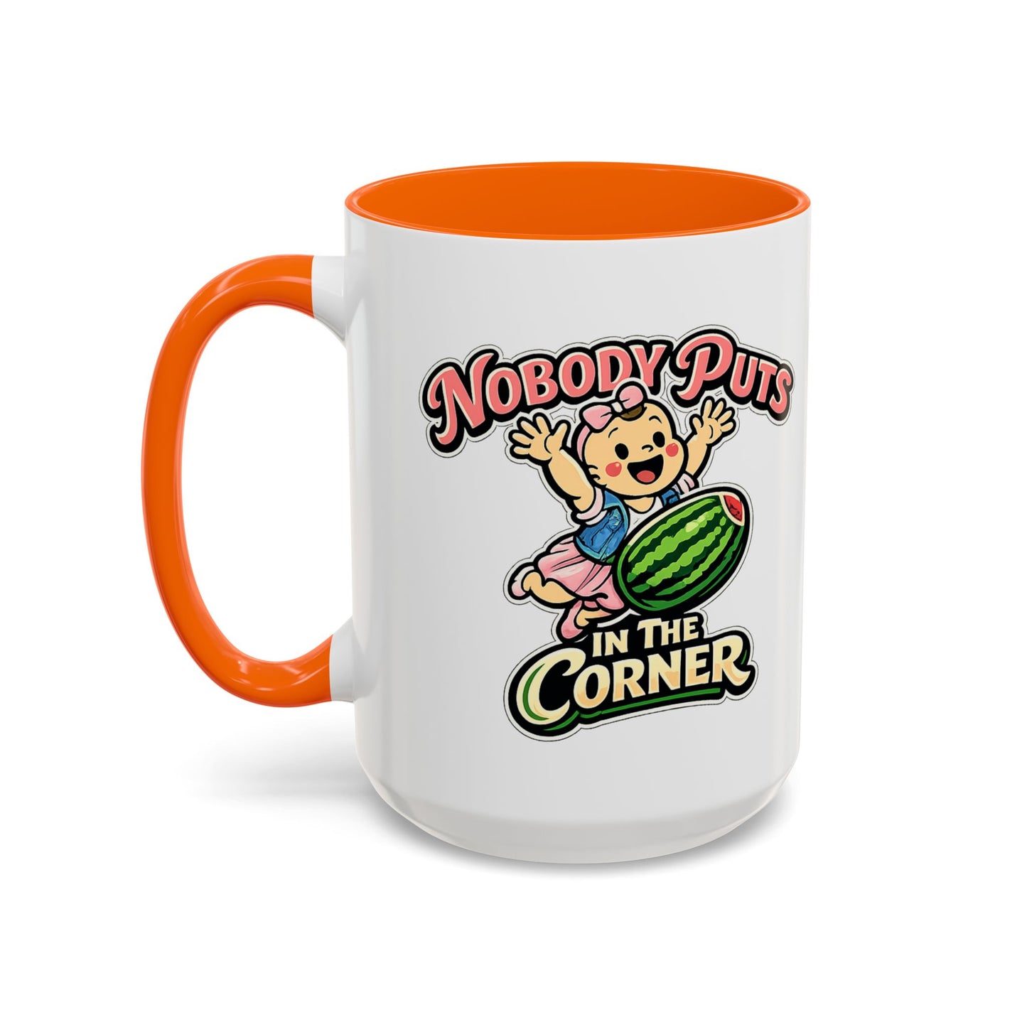 Corner Baby Coffee Mug - Color Accent (11oz & 15oz) | Genius Mangoes