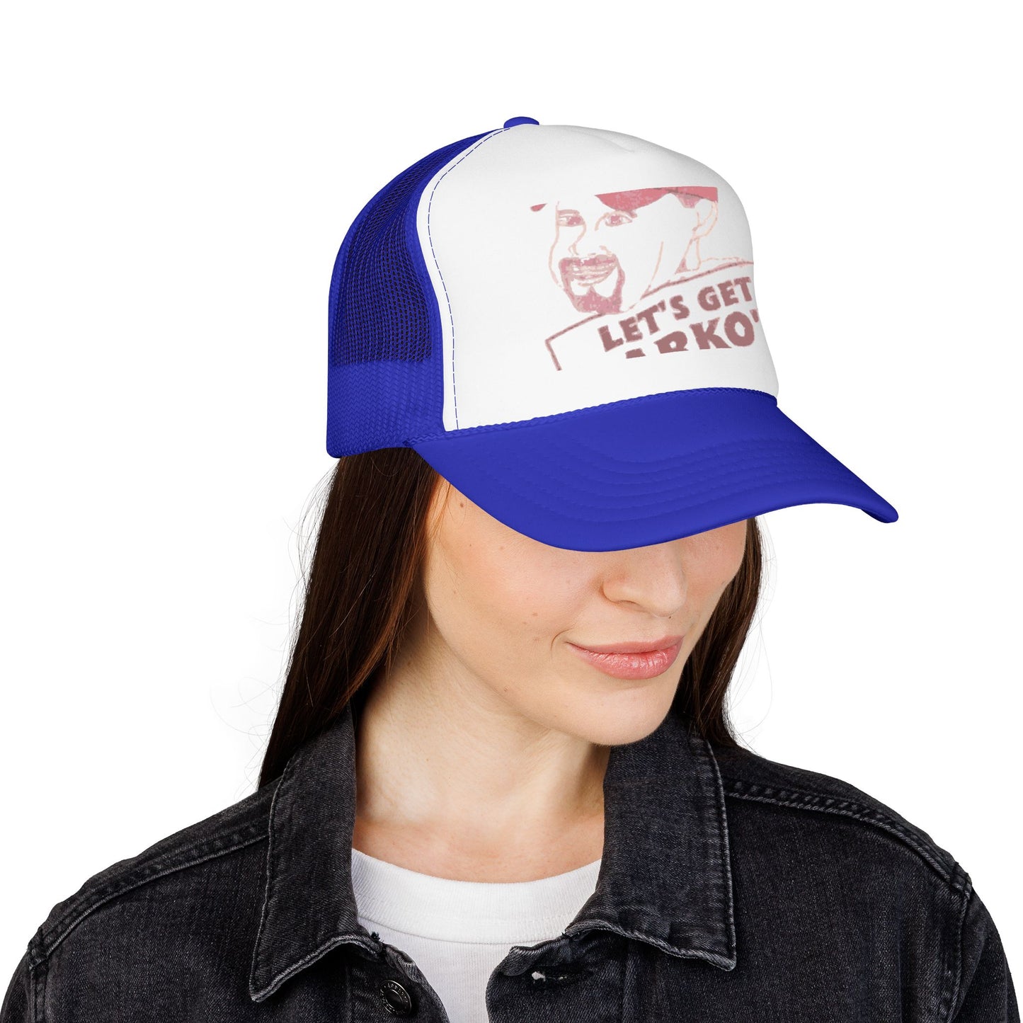 Barkopalooza 1998 Let's Get Barko'd Foam Trucker Hat - lifestyle view | Genius Mangoes